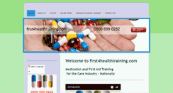 Desktop Screenshot of first4healthtraining.com